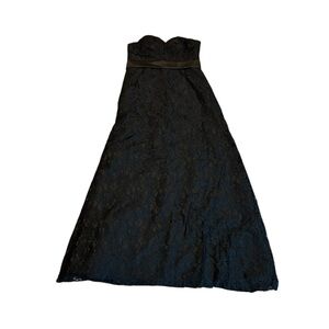 HEBEOS strapless black dress nwt